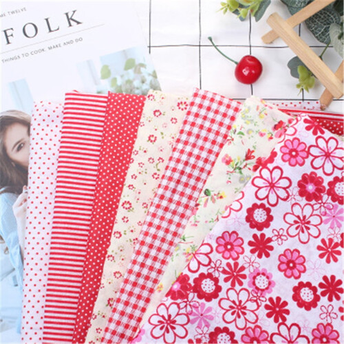 Cotton Fabric Squares Bundle 25x25cm 7 pcs
