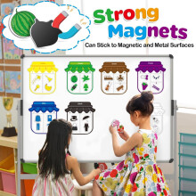 Magnetic Alphabet Learning Toy 44-Piece Letter and Shape Set