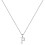 Sterling Silver Initial Pendant Necklace A-Z Figaro Chain 1