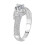 Moissanite Flower Ring 0.8 Karat 925 Sterling Silver 1
