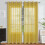 White sheer curtains with silver foil pattern grommet top 5