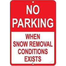 Visitor Parking Only Metal Sign 16x12 inches