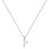 Sterling Silver Initial Pendant Necklace A-Z on Figaro Chain 1