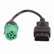 9 Pin Male to 16 Pin Truck Diagnostic Cable Adapter