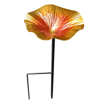 Hummingbird Feeder with Stake Metal Outdoor Decor