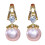 Women's Bow-Shaped Sparkly Huggie Dangle Earrings 1