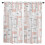 Modern Art Geometry Curtain Pink Grey 2-Pack 1