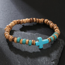 Onyx and Tiger Eye Beaded Bracelet Unisex Religious Gift