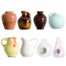 Ímãs para Vasos, Ímãs para Vasos de Cerâmica 3D para Geladeira, Vasos de Plantas Pequenos e Bonitos para Decoração de Geladeira, Cozinha e