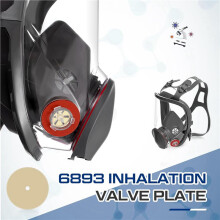 20 Stuks 6893 Inhalatieventiel voor Accessoires voor Volgelaatsmaskers en Halfgelaatsmaskers Uit de 6200-, 6800-, 7500- en 6000-Serie