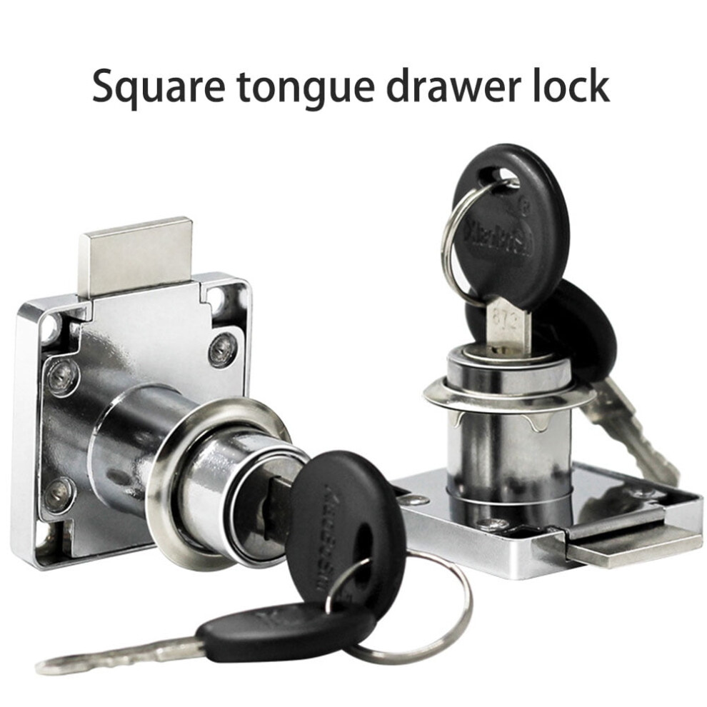 Square Tongue Drawer Lock With Washer And Keys 941196179104
