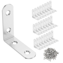 Stainless Steel L-Shaped Corner Brace Bracket 2 inch 90