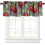 Buffalo Check Valance Red Black Rustic Fruit Pattern 54x18in 1