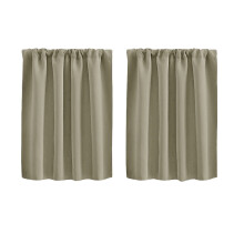 Solid Color Curtains for Living Room Bedroom Kitchen Khaki