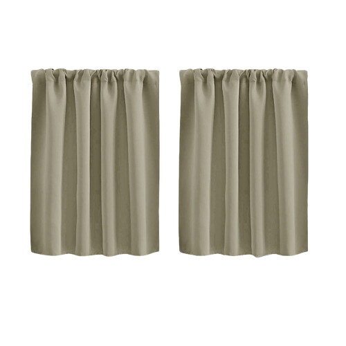 Solid Color Curtains for Living Room Bedroom Kitchen Khaki