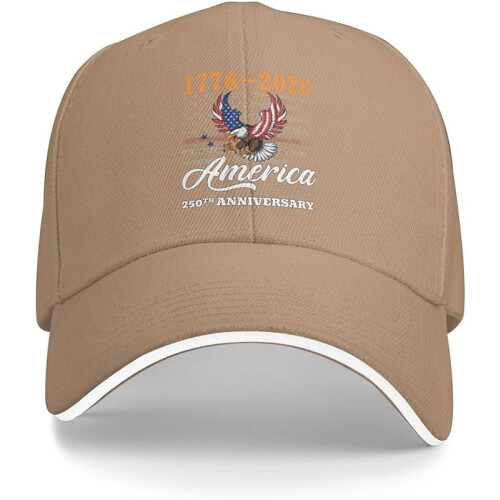 USA 250th Anniversary Baseball Cap Breathable Adjustable