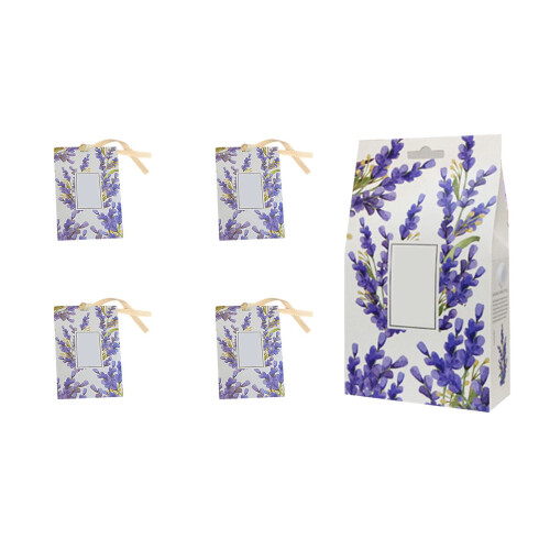 Linen Scented Sachets for Drawers and Closets 4-Pack