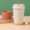Wheat Straw Coffee Cup with Stirring Stick 12 oz 1