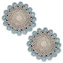Crochet Cotton Lace Doilies Round 8 Inch 2 Pack