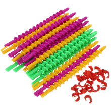 Spiral Hair Perm Rods Assorted Colors 20 pcs 6.1 x 0.4 x