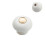 White Zinc Alloy Cabinet Handle with Screws 10 Pack 1