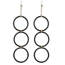 2PCS Snake Climbing Rings for Pythhon,Enrichment Rings for Corn Snake, Decorative Snake Tank Accessories with Hook