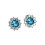925 Sterling Silver Stud Earrings with Cubic Zirconia for 1