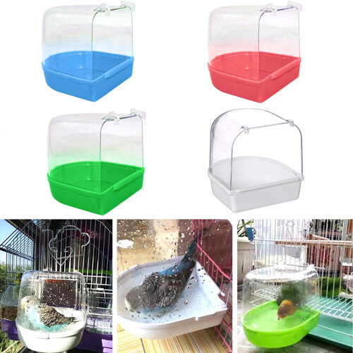 Bird Cage Bath Box for Small Pets Like Canaries and Budgies