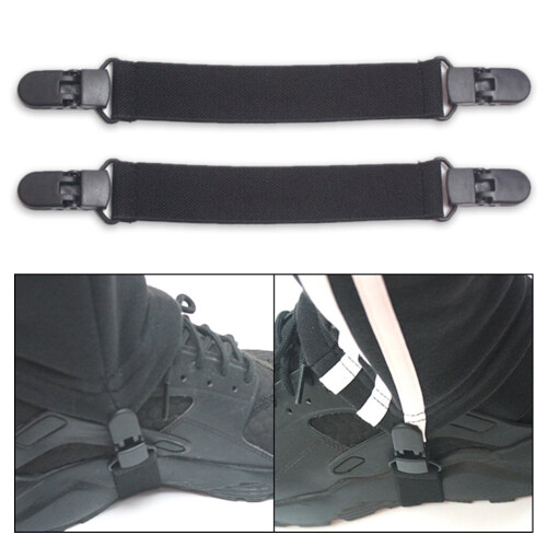 Motorcycle Boot Clips Elastic Stirrups 2 Pcs