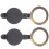 Door Peephole Privacy Cover Copper 2 pcs 1