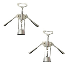Premium Zinc Alloy Wing Corkscrew - Multifunctional Wine and Beer Bottle Opener with Ergonomic Handle