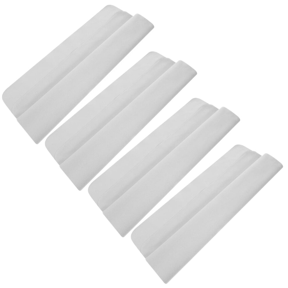 Microfiber Glasses Cleaning Cloth Gray 4 pcs