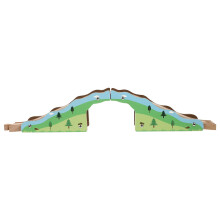 Wooden Train Track Bridge Set Expansion for Kids