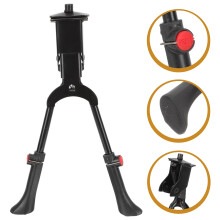 Black Metal Bike Kickstand Double Leg Support for Mountain