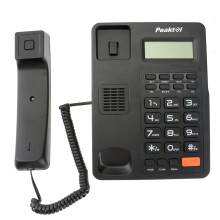 Fixed Landline Phone Black Extra-Large Buttons 1 Unit