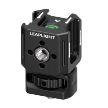 Leaplight Triple Cold Shoe Mount Camera Top Handle for DSLR/Mirrorless, 3-in-1 Holder for Mic Light Monitor Black A