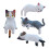 Mini Cat Car Ornament Resin 1 piece 4