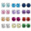 S925 Round Moissanite Stud Earrings 1 Pair 4