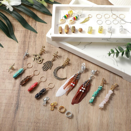 Crushed Stone Crystal Feathers Hair Accessories 150 pcs 1