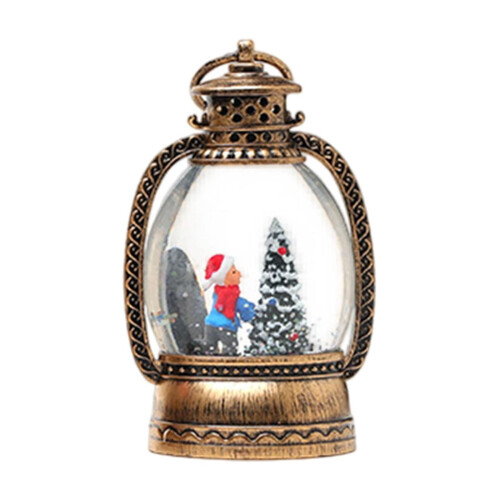 Battery Operated Christmas Lantern Warm Light Small Table 1