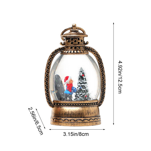 Battery Operated Christmas Lantern Warm Light Small Table 2