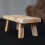 Wooden Bench Display Rack Set 2 Rustic Small Stools 3