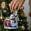 Lettre décorative de Noël en acrylique, 8 cm, avec cordon doré 2