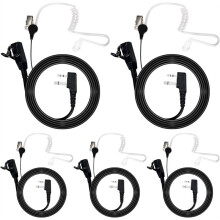 Walkie Talkie Headset for Midland Acoustic Tube Earpiece with Mic PTT for GXT1000VP4 LXT500VP3 GXT1050VP4 GXT1000XB