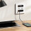Universal  Socket with Charging  20W Fast Charge USB C Port PC Power Wall Panel,Mobile Phone Charging Type C 3