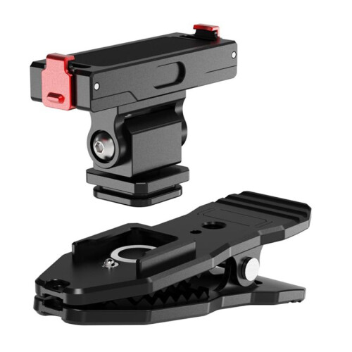 For  GO3S/3 Magnetic Quick-Release Cold Shoe to Shoulder Strap Clip Multi-Angle Adjustment Fixed Bracket