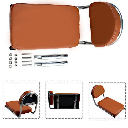 Ebike Rear Saddle with Back Rest and Extended Cushion 1