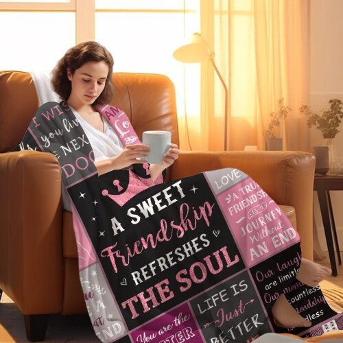 Throw Blanket for Aunt - Soft Cotton, 50" x 40" 2