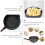 Supvox steam basket rack black kitchen steamer 1 set 2