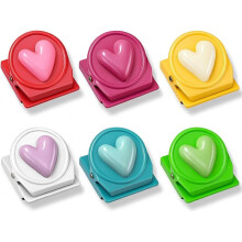 12 Aimants de Réfrigérateur Colorés pour Salle de Classe, Cuisine, Bureau (Coloré, Cœur)